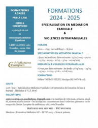 FORMATION AGREE EN MEDIATION FAMILIALE 2025